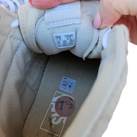 NWT Vans Sk8 Hi Skate Suede Unisex Mens 7.5 Womens 9 Checkered High Top Sneakers - Picture 7 of 8